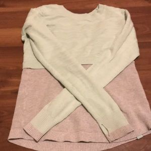 Light blue and grey  ivivva sweater top